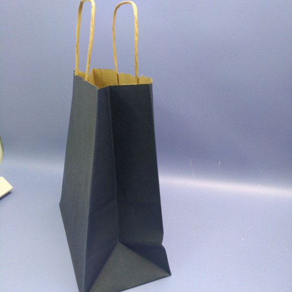 Пакет бумажный подарочный с ручками (23х22х9 см.)